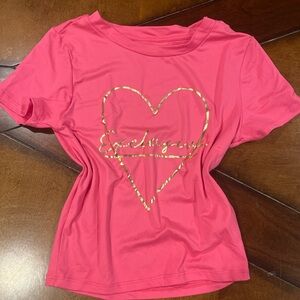 Charlotte Russe Vibrant Pink Tee